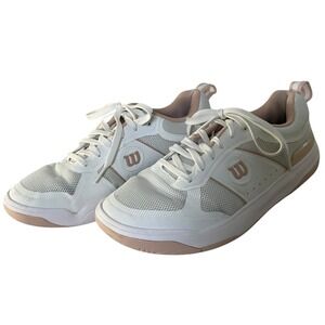 Wilson Kaos Devo‎ 2.0 Womens 7.5 Pickleball Tennis Shoes White Pink Court 7.5